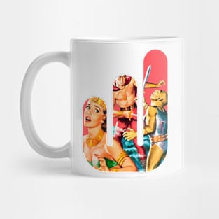 Popart Retro Scifi Vintage Comic Funny Old Fantasy Mug